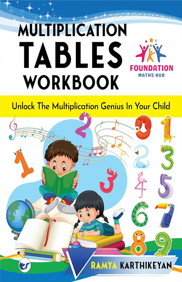 Cover of Multiplication Tables Workbook by Ramya Karthikeyan